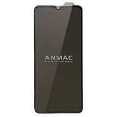Защитное стекло 9H HD Privacy ANMAC для Samsung Galaxy A03 Core (Антишпион) (Черная рамка)