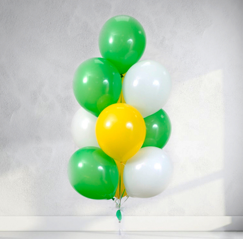 Связка шаров "Летнее утро" 19 шаров с гелием