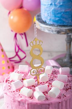 Свеча - топпер "С Юбилеем 80"