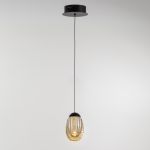 Подвесной светильник MD25090022-1A matt black/champagne