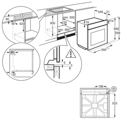 Встраиваемый электрический духовой шкаф Electrolux OEF3H70TX