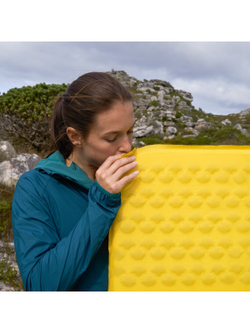 Коврик надувной Naturehike 183х53х3,5 см, овальный, желтый