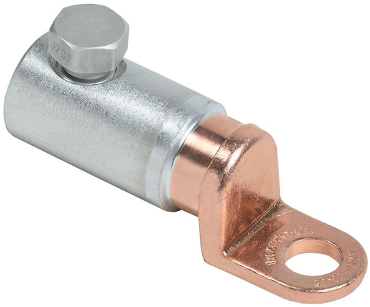 Медно-алюминиевый механический наконечник со срывными болтами АММН 50-95 до 1кВ IEK UZA-28-S50-S95-21