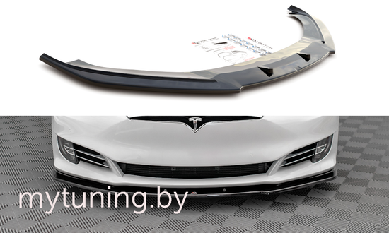 Сплиттер бампера переднего для TESLA Model S (16-...)