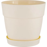 Горшок для цветов InGreen Villa de Fiori с фиксируемым поддоном 1,1л, D130мм, белоснежный
