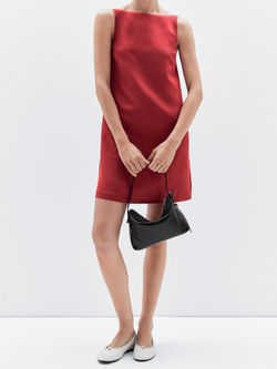 Massimo Dutti Маленькая сумка из кожи наппа, черный