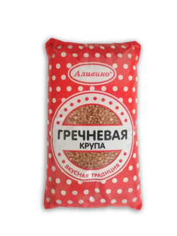 Крупа гречневая Аливико ядрица 800 гр гречка без глютена 2 шт.