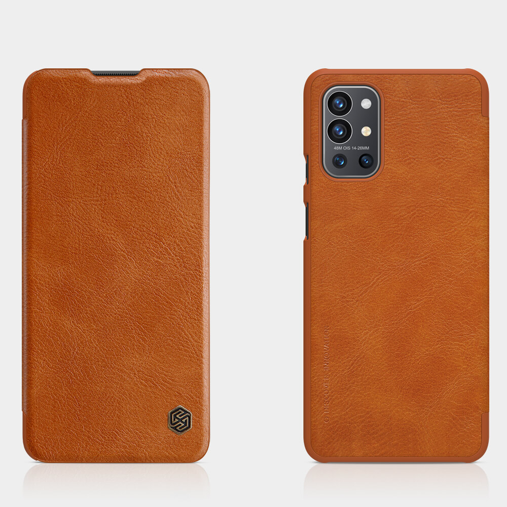 Кожаный чехол-книжка Nillkin Leather Qin для OnePlus 9R