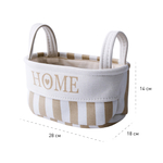 Корзина тканевая для хранения "Home", Д280 Ш180 В140, бежевый