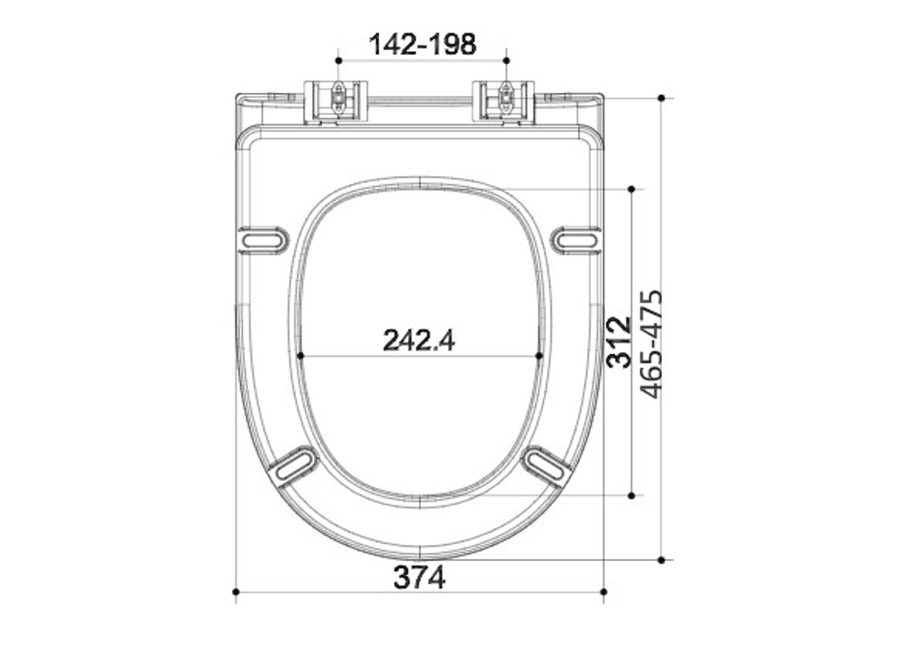 LM1001 Сиденье для унитаза soft close UF5070S
