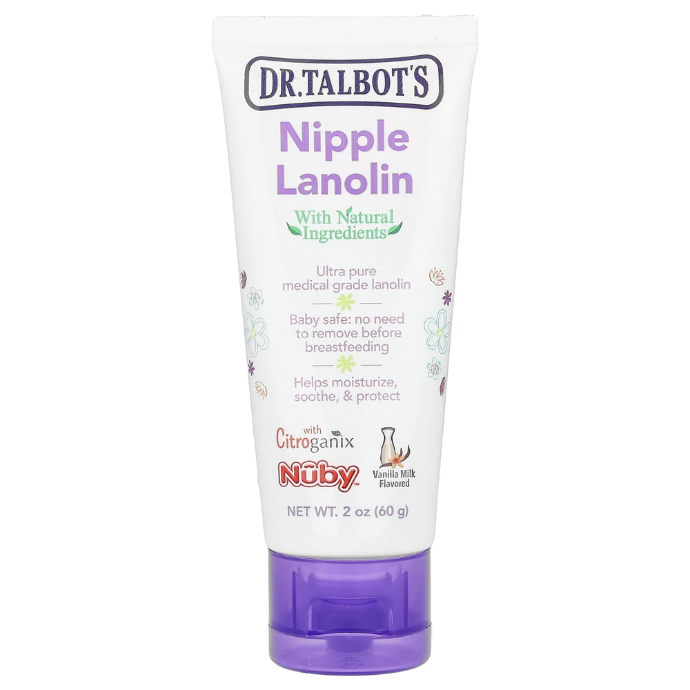 Dr. Talbot's, Ланолин для соски, ванильное молоко, 60 г (2 унции)