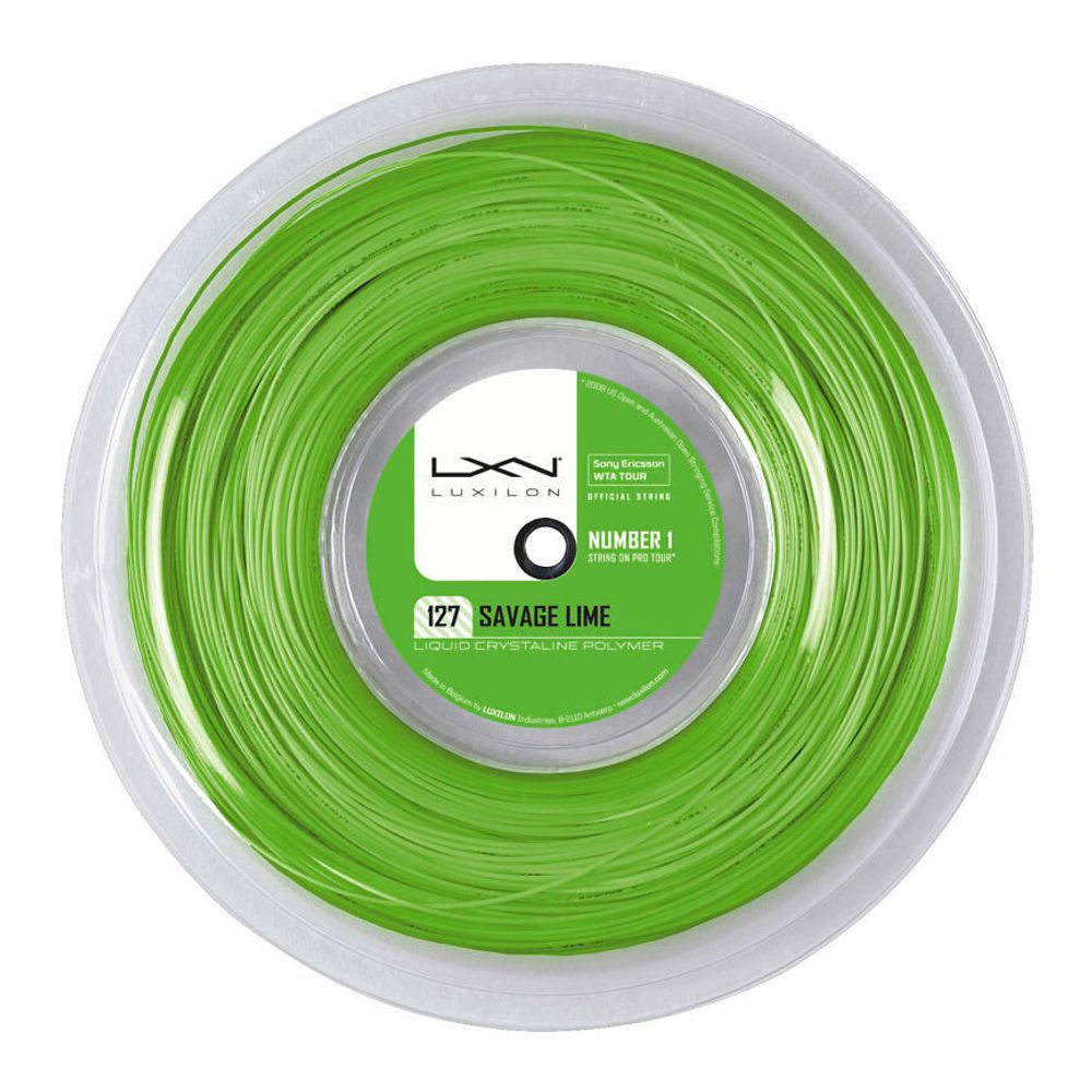 Струны теннисные Luxilon Savage Lime String Reel 200m - Green