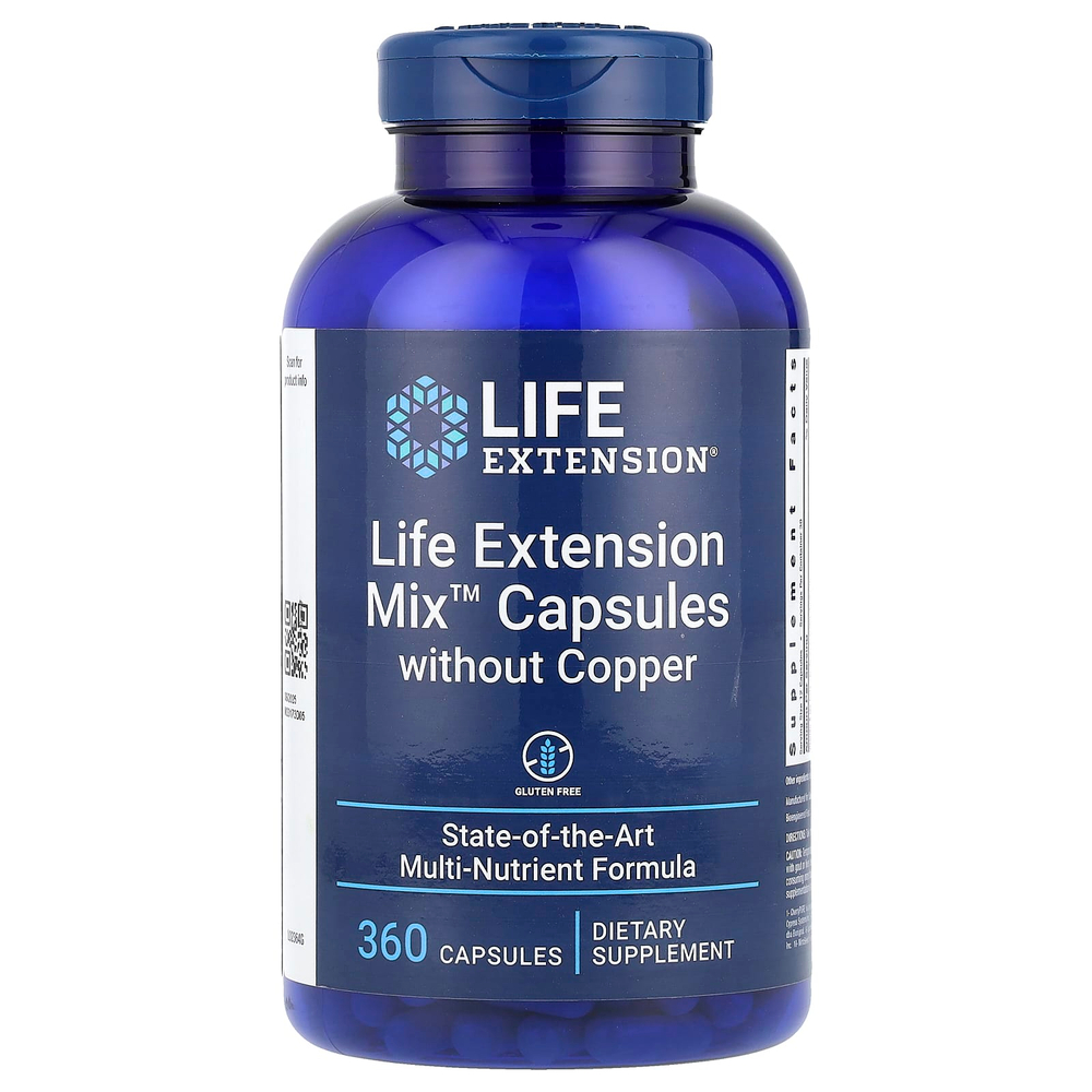 Life Extension, Mix ™ капсулы без меди, 360 капсул