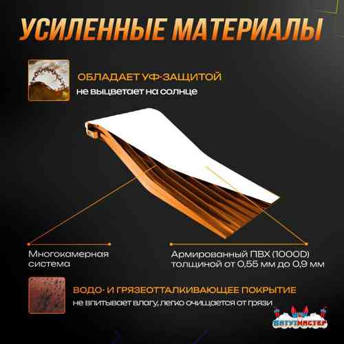 Надувная подушка-склон «AirSlope» для байк-трюков и прыжков, 7×4×2,5 м