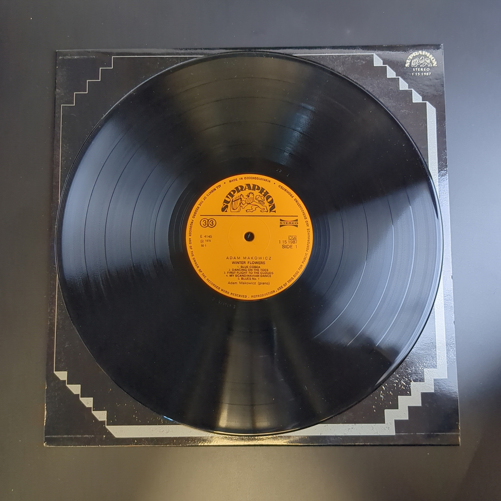 LP Adam Makowicz ‎– Winter Flowers. Джаз. Виниловая пластинка 12 дюймов. Supraphon Чехословакия 1978 год.