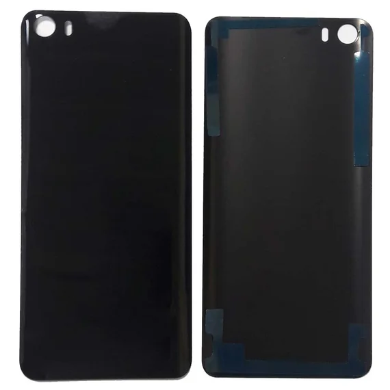 Задняя крышка для Xiaomi Mi5 черная (стекло)