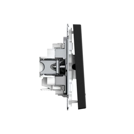 Выключатель 1-кл. ArtGallery 10AX с подсветкой быстрозажим. клем. механизм карбон SE GAL001013S