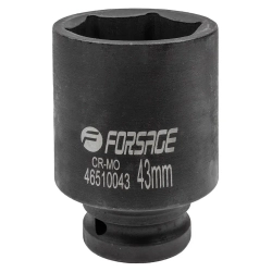 Головка ударная глубокая 3/4'', 43мм (6гр.) Forsage F-46510043
