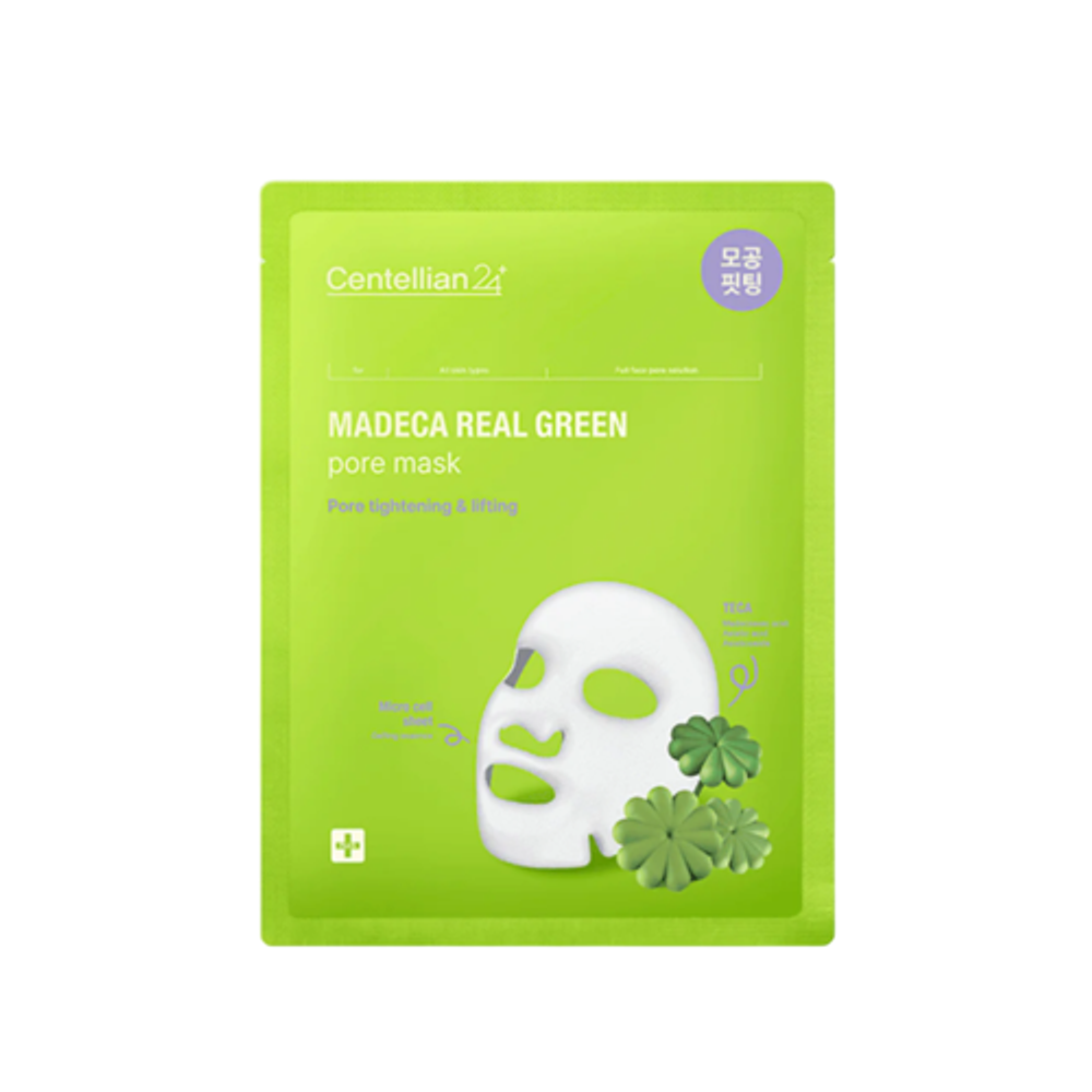 Centellian24 Маска тканевая для очищения пор - Real green pore 1шт