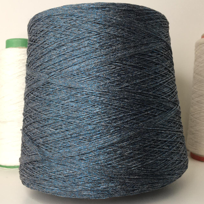 GALAXY - LANIFICIO dell' OLIVO; вискоза, люрекс; 500м/100гр; шнурок; цвет: нить - серый, люрекс - синий