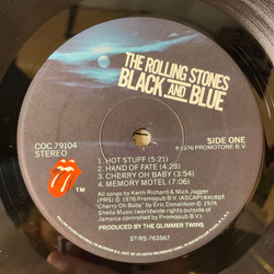 Винтажная виниловая пластинка LP The Rolling Stones Black And Blue (США 1976)