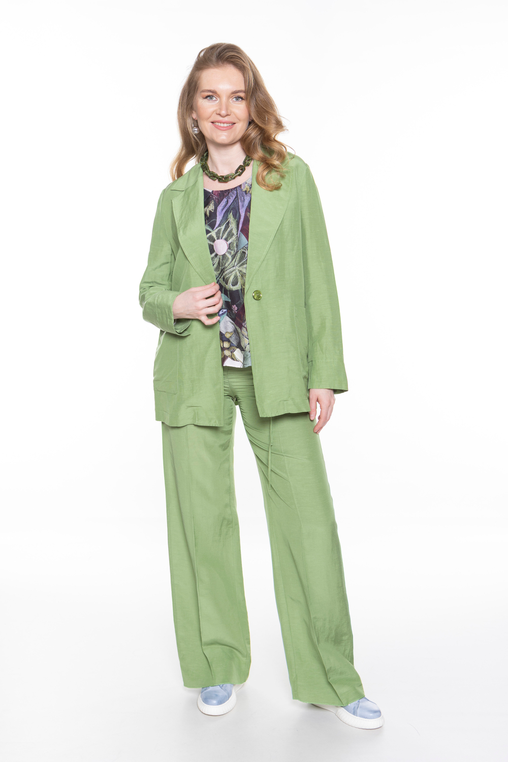 ЖАКЕТ ИЗ ЛЬНА И ВИСКОЗЫ