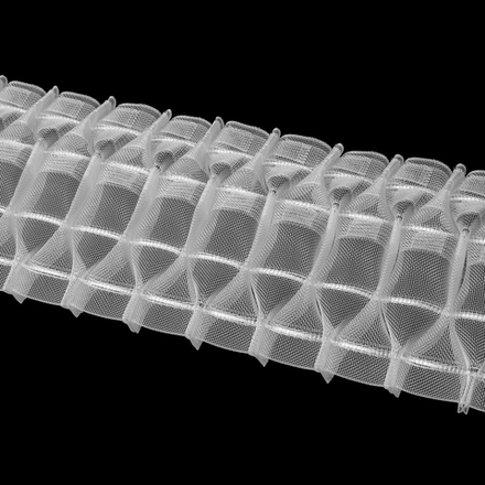 Шторная лента Oz-Is арт. 4373 МР, коэф сборки 1:2,5, цвет прозрачный (ширина 100 mm)