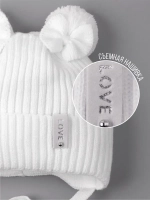 Шапка вязаная демисезонная для девочки