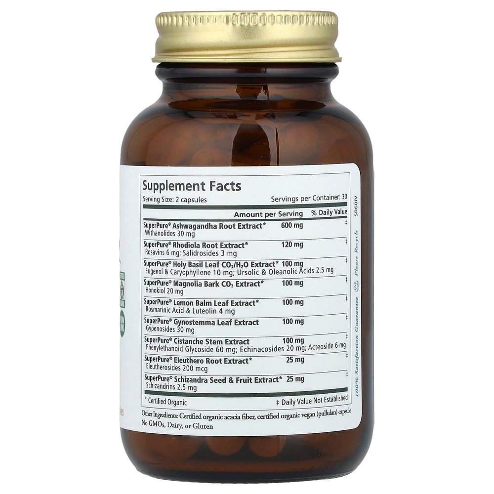 Pure Synergy, Средство от стресса, 60 капсул