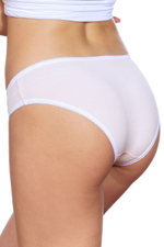 Женские трусы-слипы из хлопковой ткани (Размер: XXL) (Цвет: синий)