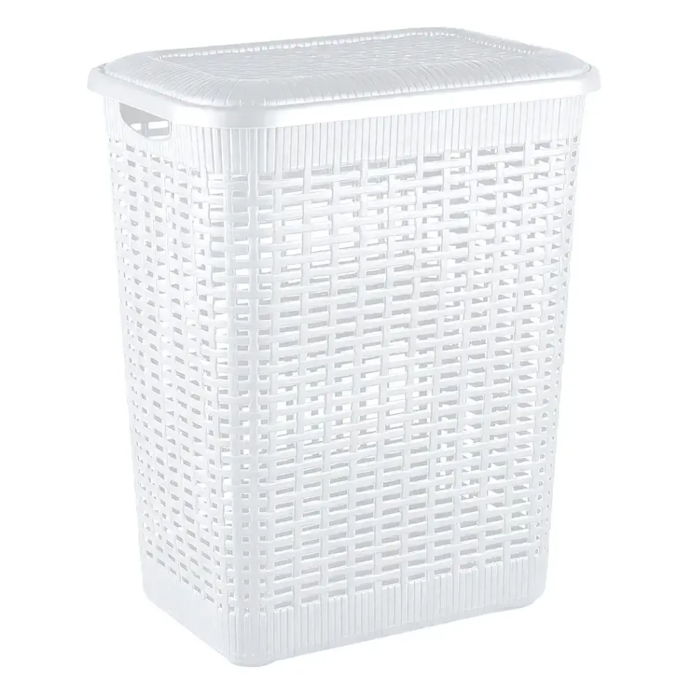 КОРЗИНА ДЛЯ БЕЛЬЯ 30Л, 370Х260Х465 ММ (белый)