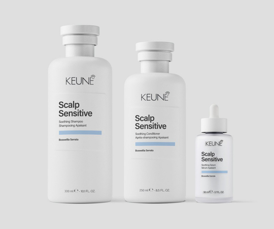 Кейс Успокаивающий Уход CARE SCALP SENSITIVE Keune (шампунь, кондиционер, сыворотка)