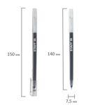 Ручка гелевая STAFF "EVERYDAY" GP-673, ЧЕРНАЯ, длина письма 1000 м, игольчатый узел 0,5 мм, линия письма 0,35 мм, 143673