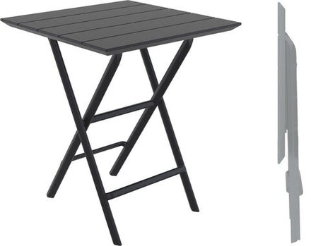 Стол пластиковый складной Siesta Contract Helen Folding Table 60, черный, 600х600х740 мм, черный