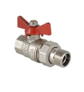 Кран шаровой Valtec Base VT.227.N ВР/НР с полусгоном ручка-бабочка