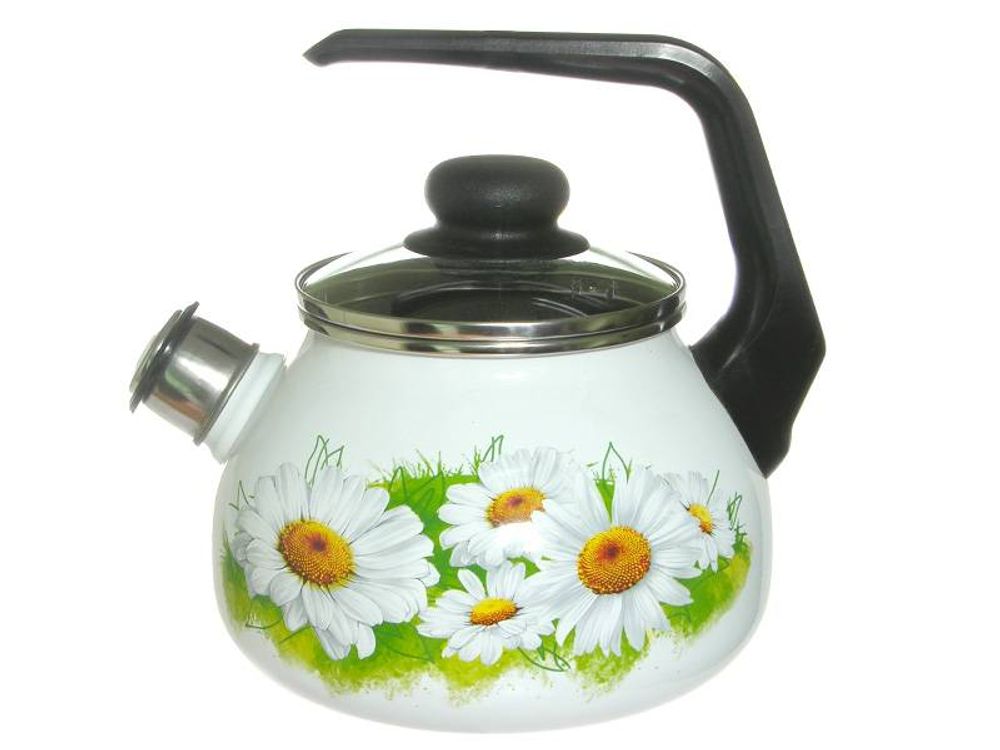 Чайник 2л со свистком "Ромашки Лето"