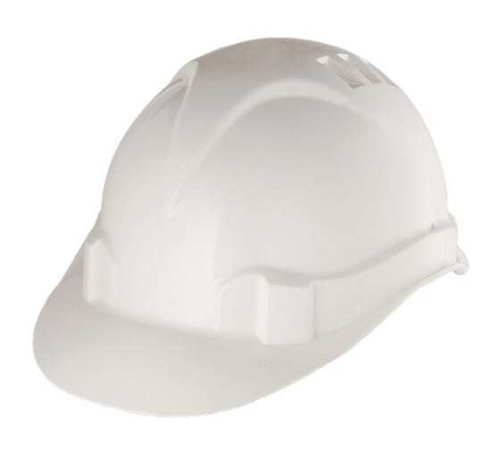 КАСКА ЗАЩИТНАЯ СИБРТЕХ ИЗ УДАРОПРОЧНОЙ ПЛАСТМАССЫ/БЕЛЫЙ 89114
