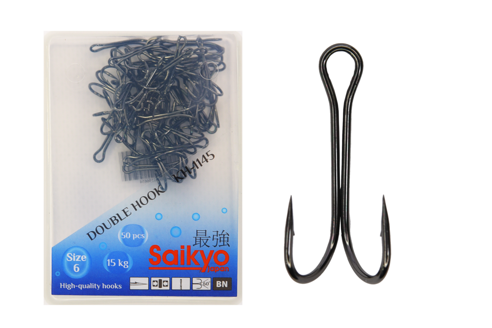 Крючки Saikyo двойн. KH-1145  № 6 BN (50шт)