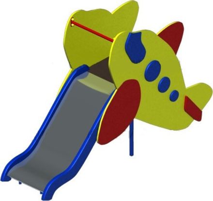 Игровое уличное оборудование Горка Самолетик H-750 ИО 412