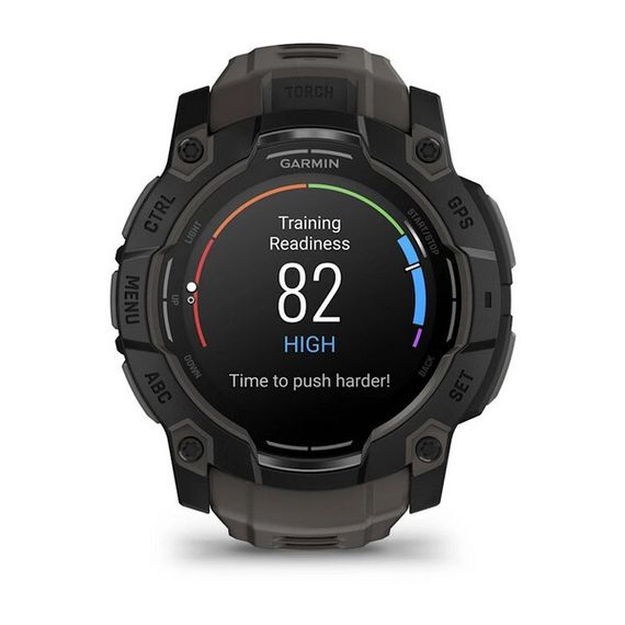 Умные часы Garmin Instinct 3 Amoled 50 mm Black with Charcoal Band (010-03020-00)