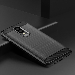 Чехол для OnePlus 6 цвет Black (черный), серия Carbon от Caseport