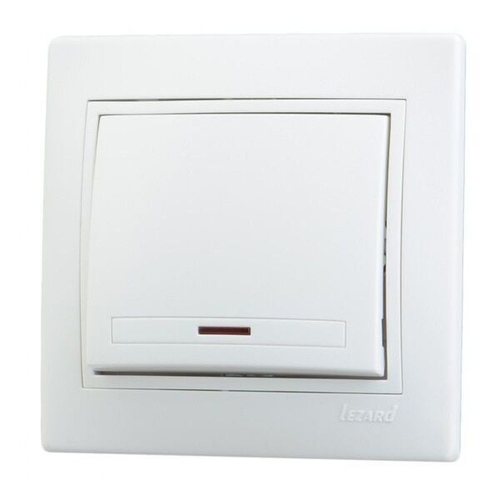 MIRA 701 0202 111 Выкл. с подсв. бел с вст. с/у