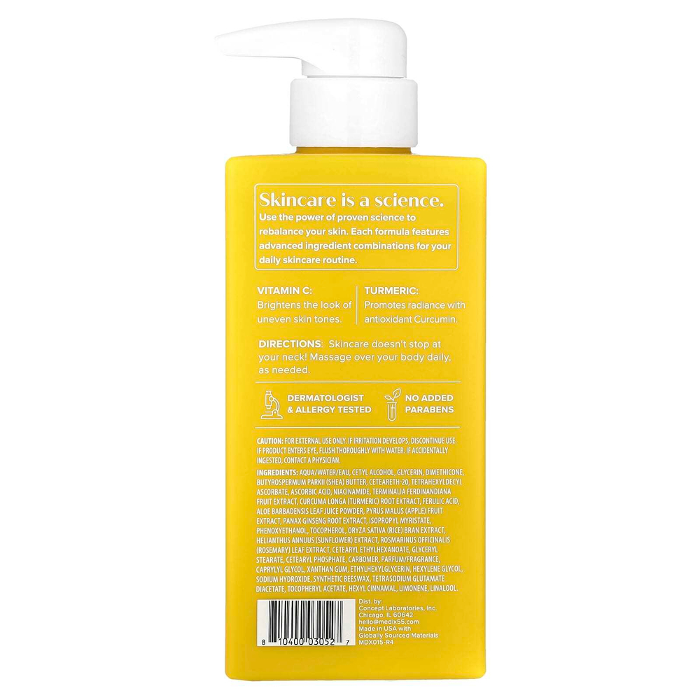 Medix 5.5, Крем для тела, витамин C и куркума, 444 мл (15 жидк. унц.)
