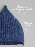 Чепчик детский вязаный на завязках