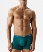 Мужские трусы шорты Atlantic, набор из 2 шт., хлопок, сине-зелёные + зелёные, 2RMH-011