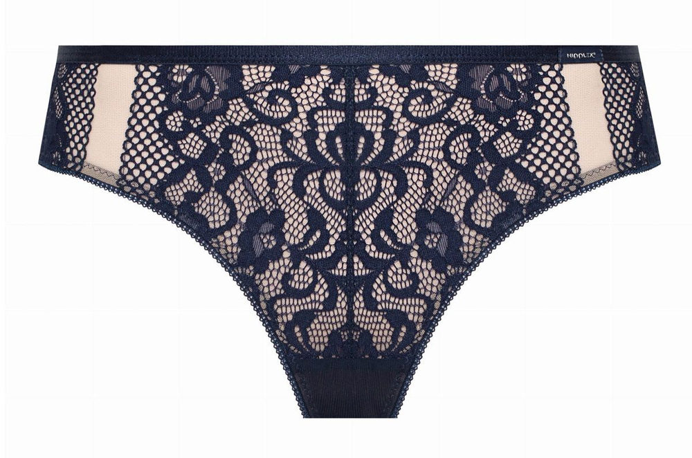 Трусики-бразилиана Eunika (Размер: XL) (Цвет: темно-синий)