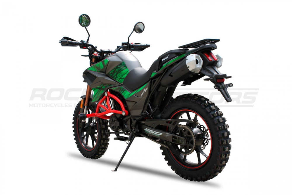 Мотоцикл турэндуро ROCKOT HOUND 250 LUX (зеленый, ЭПТС)