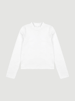 ПРЕДЗАКАЗ Лонгслив с воротником-стойкой Mjölk Белый