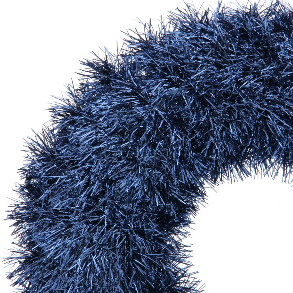 Венок декоративный TINSEL «Яркие переливы» 38 см, Сапфир