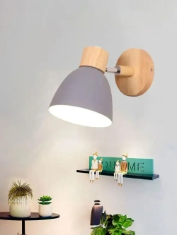 Бра настенный светильник Outframe, светильник настенный поворотный, цоколь E14, серый